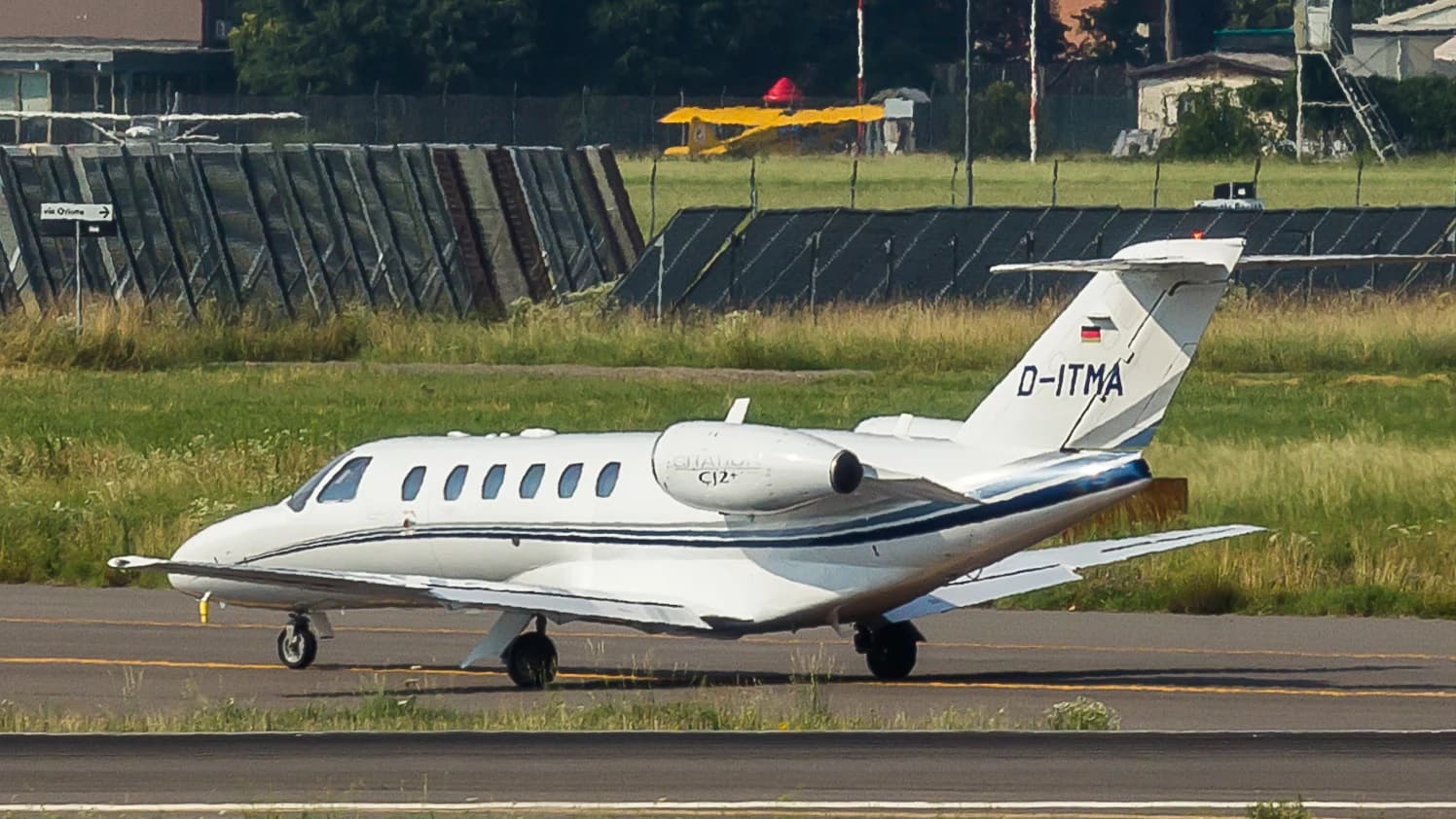 Cessna CitationJet CJ2 D-ITMA exterior at Orio al Serio Airport