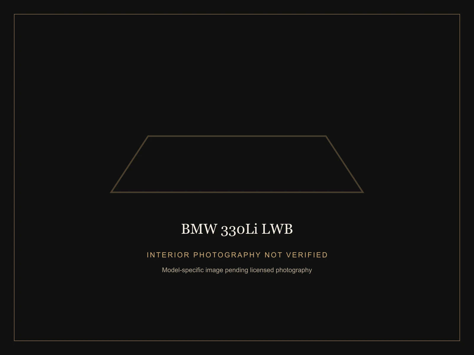 BMW 330Li LWB interior photo placeholder
