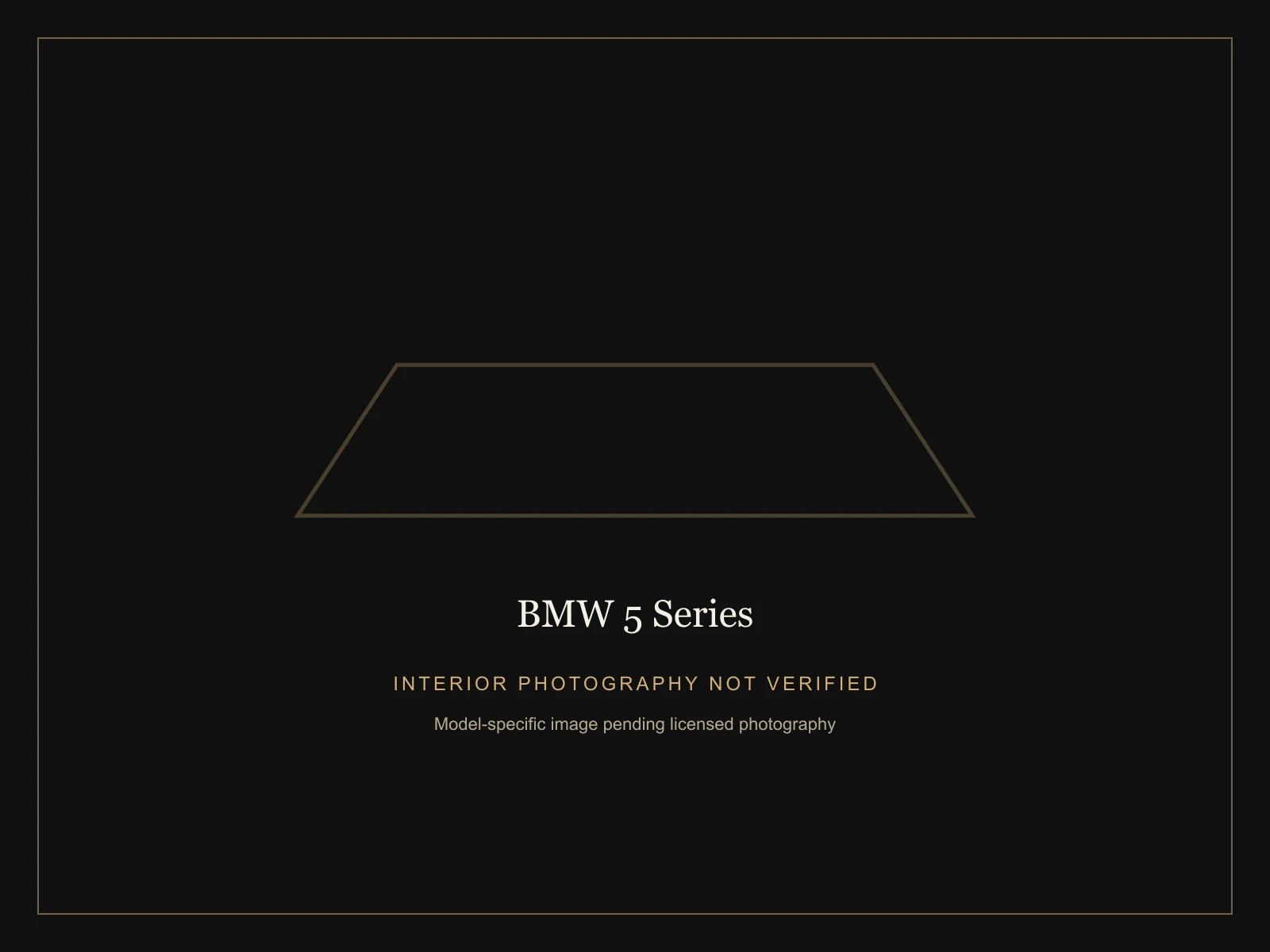 BMW 5 Series interior photo placeholder